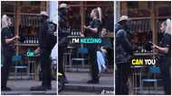 You're a beautiful human being: Bold black man professes love to cute white policewoman