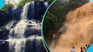 Kintampo Waterfalls turns brown, management gives an explanation: “It looks like tea”