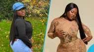 Sista Afia marks 31st birthday in two cleavage-baring corset gowns, peeps gush over her beauty