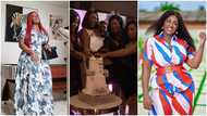 Tracey Boakye Cuts Big Cake At Her Bridal Shower; Celebrates Ahead Of Wedding