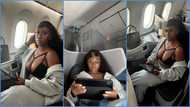 Hajia Bintu flies class to Dubai, shows cleavage in video, causes stir