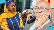 Murtala Muhammed's widow sad as loved ones console and pray with her while she mourns