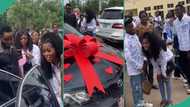 Man gifts his girlfriend on campus a brand new car after writing her last paper: "Oh God, when"