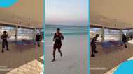 Black Sherif and KiDi link up at the beachside, play in the sand and enjoy table tennis