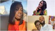 Ghanaian actor Harold Amenyah's wife looks beautiful in turtleneck dress without makeup; "The skin is giving luxury"