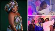 Mama Dollars: Ghanaians reacts to a video of US-based entrepreneur stealing the spotlight at a party with her face covering dress