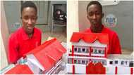 So talented - Ghanaian teenager builds 3D model of his school; beautiful photos emerge