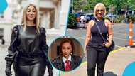 Hajia4Reall looks terrific in a stylish pantsuit and GH¢9,000 Balenciaga high heels for her birthday shoot