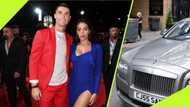 Cristiano Ronaldo and Georgina enjoys private dinner after showing off £300,000 Rolls-Royce: video