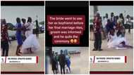 Ghanaian groom finds out bride gave ex-boyfriend 'last visit' before wedding, calls it off in video