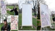 Artist creates billboard which transforms into beautiful artwork when water is added