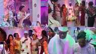 Muina Buari: Videos drop as Alhaji Sidiku Buari's wife gets surprise lavish birthday party