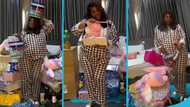 Shatta Wale's newest baby mama Maali unboxes baby shower gifts, video melts hearts