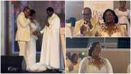 Bishop Gideon Titi-Ofei and his pretty wife looked magnificent in white ensembles for their 30th wedding anniversary