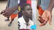 Boy losing his finger after wearing 'sakawa' ring finally speaks; narrates his experience