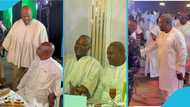 Ibrahim Mahama and John Mahama spotted chilling together at lavish party