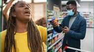 Lady cries out after accidentally meeting boyfriend at supermarket: "He pretended as if he didn't know me"