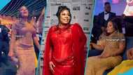 Bills Credit founder Richard Armah Quaye's pretty sister slays in a magnificent gown at his lavish party