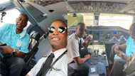 Pilot cries for joy in emotional video as he flies his father for the Ist time, passengers clap to celebrate