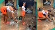 Lady who visited her boyfriend's mother excited as woman likes her food, posts video on TikTok
