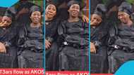 Daddy Lumba's first wife Akosua Serwaa breaks down in tears as she sings his song