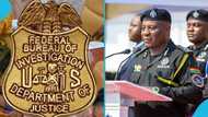 Why the IGP Yohuno wore an FBI Badge during an event in Accra