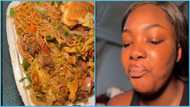 Ghanaian lady storms instant noodles joint at East Legon, buys Indomie at GH¢85, video trends