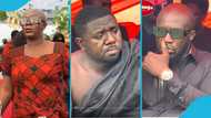 Diana Asamoah, Dr Likee, others mourn with Komfo Kolegae at his mother's one week observance