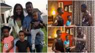 Kwaku Manu playfully fights over bread with his daughter in funny video