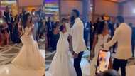 Bride confidently raps during wedding reception as groom hypes her up; video warms hearts