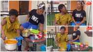 Wayoosi dresses like a woman, cooks for his wife Adepa in video