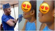 Stunning young lady gets artificial dimples, video causes massive stir on social media