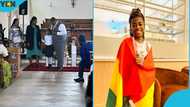 Abigail attends Thanksgiving service in UK, gets gh¢38,000 donation: "Afronita was absent"
