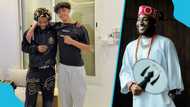 Cristiano Jr. vibes to Davido’s ‘With You’ while receiving haircut from Ghanaian barber (Video)