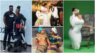 Ghanaian bride in wheelchair looks gorgeous in corseted kente and floor-sweeping white gown