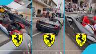 Rich GH men spotted cruising in expensive Ferrari 488 Spider in Adum