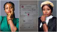 Bold and smart: Lady finishes law school with first-class, gets special prize, many celebrate her