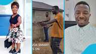Kwaku Manu Gifts Adwoa Smart Land, Targets to Build A Home For Her in Four Months