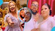 Agradaa and husband drop raunchy video to celebrate their first Valentine's Day together, fans react