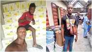 Young man who used to work as 'kayaye' now runs his own shop; shares photos