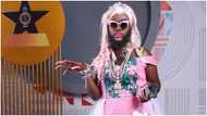 2023 VGMA: DJ Azonto trends with his pink corseted dress and blond hairstyle