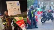 Brave Nigerian man riding his motorcycle from London to Lagos enters Africa, closes in on Casablanca, Morocco