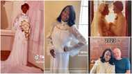 Lady who got married in 1977 tries on her wedding gown again in 2023, video goes viral