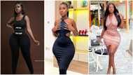 Hajia Bintu: TikTok star flaunts flawless make-up and curvy look in awesome photos; fans gush
