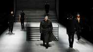 Sober and sleek elegance for Dolce & Gabbana's black-clad men