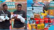 Ghanaian twin brothers donate items to newborn twin babies who lost their mum, video warms hearts