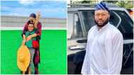 "Lord King Andre Dikeh": Tonto officially announces change of her son's surname on Father's Day, post trends