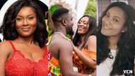 Sarkodie and wife Tracy chop love on water in moving boat; asks cameraman to take better shots