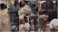 They miss home - Many react as wedding guests abroad fight for kokonte & soup in video
