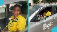 Ghanaian graduate nurse opens up on becoming an online driver, talks about daily earnings in video